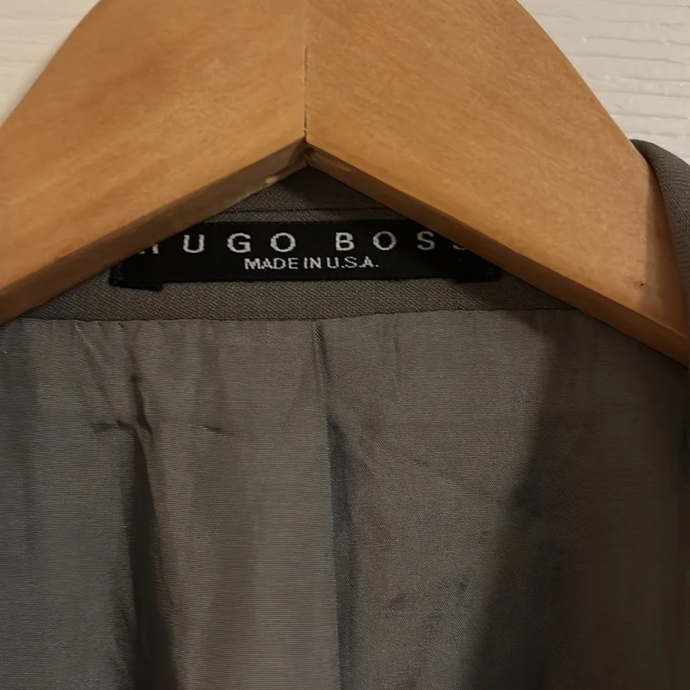 Hugo Boss DaVinci Lucca Blazer Suit Jacket Size 42R Virgin Wool Super 100